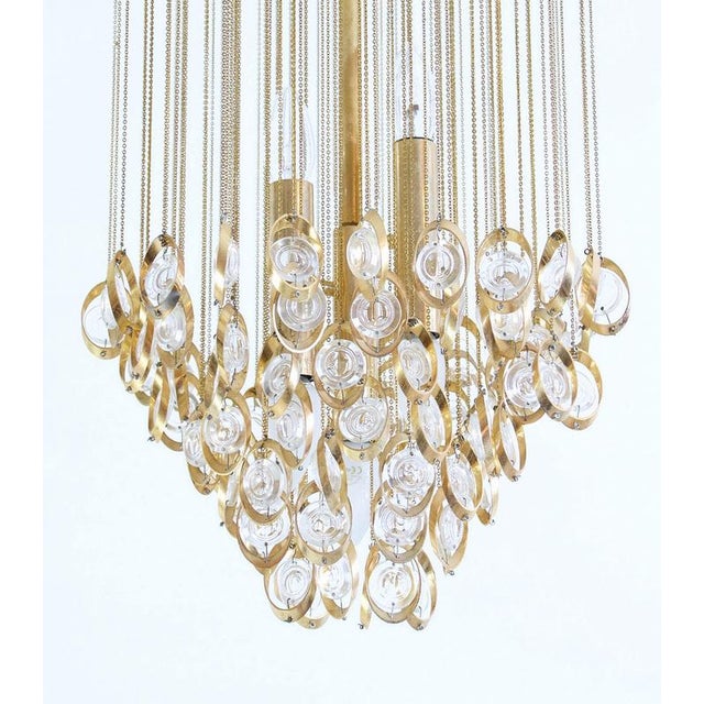 1960s Large Mid-Century Modern Murano Glass Chandelier, Italy, 1960s For Sale - Image 5 of 9