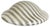 Zebra Glass Flushmount Wall Light from Peill & Putzler, Germany, 1980s For Sale