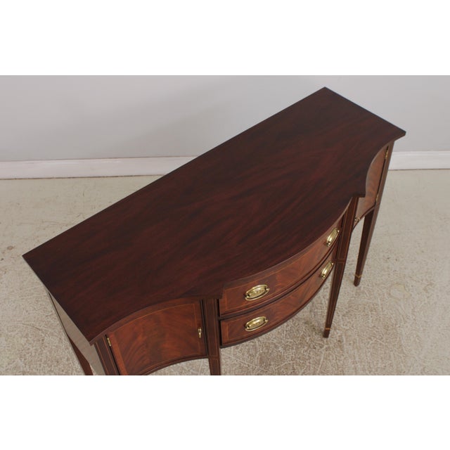 Brown Henkel Harris Mahogany #2356 Inlaid Sideboard For Sale - Image 8 of 16