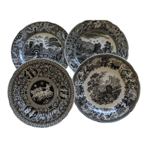 Beautiful Spode Plates Set of 4 Traditions Series Originally Introduced 1806-1830