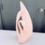 1980s Postmodern Gloss Pink Ceramic Swan Sculpture by Haeger For Sale - Image 5 of 7