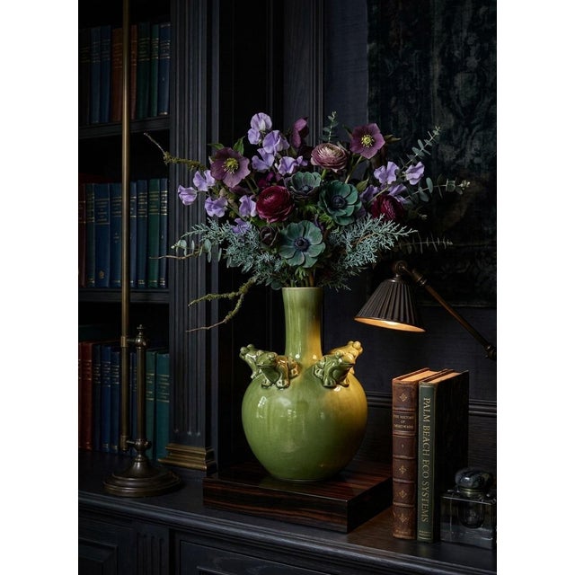 Whimsical Italian Ceramic Frog Bud Vase For Sale - Image 10 of 10