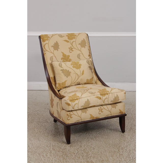 Age: Approx: 30 Years Old Details: Nice Designer Chair Quality Construction Mahogany Finish Modern Form Chairs Offered @...