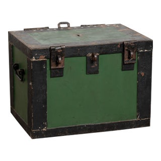 Late 19th Century Iron Lock Box From Sweden For Sale