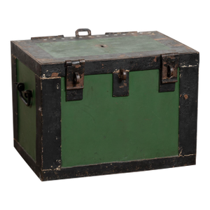 Late 19th Century Iron Lock Box From Sweden