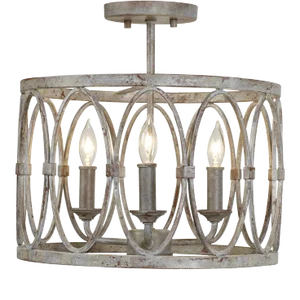 Sean Lavin by Visual Comfort Studio Patrice Semi-Flush Mount, Deep Abyss