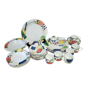 1990s Postmodern Style “Elements” Dinnerware Set by Victoria & Beale - 39 Pieces