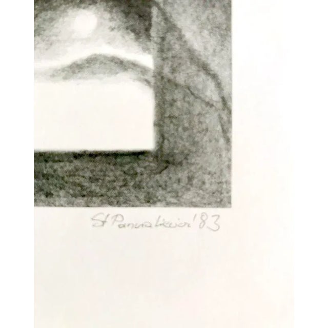 Modern 1983 Abstract Landscape Lithograph by Stanislaw Panzakiewicz For Sale - Image 3 of 5