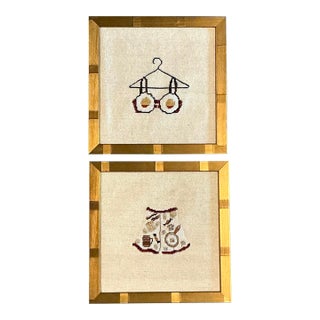 Vintage Original Needlepoint Swimsuit For Sale