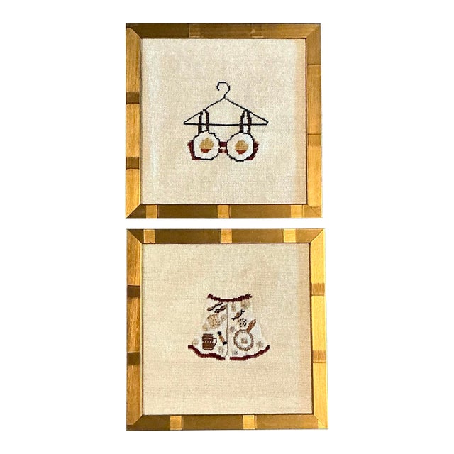 Vintage Original Needlepoint Swimsuit For Sale