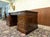 English Partner Desk in Teak and Leather For Sale - Image 6 of 18