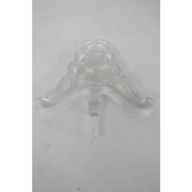 Glass Czech Perfume Bottle Yellow Glass With Deer Stopper Art Deco Empty Cologne 4779b For Sale - Image 7 of 12