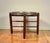 Vintage Mid Century Georgian-style wood and brass tray table. Features walnut wood folding base, removable wooden tray...