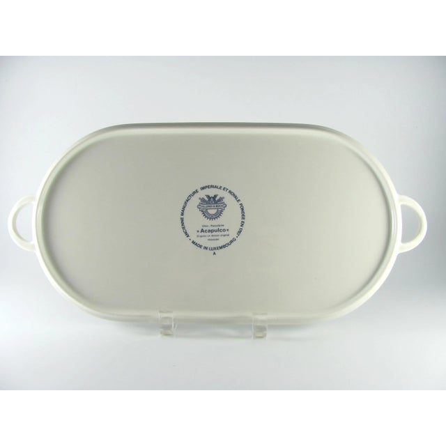 Orange 14" Christine Reuter for Villeroy & Boch Acapulco Oval Serving Platter With Handles For Sale - Image 8 of 9