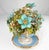 Blue 1970s "Fleurs Des Siècles" Enamel Floral Bouquet in Cachepot, Attributed to Jane Hutcheson For Sale - Image 8 of 12
