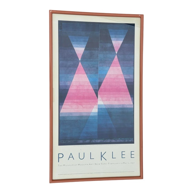 Framed Exhibit Poster for Paul Klee “Double Tente” Museum of Modern Art New York 1987 For Sale