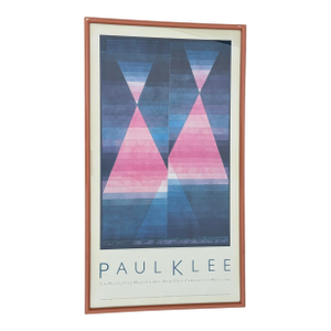 Framed Exhibit Poster for Paul Klee “Double Tente” Museum of Modern Art New York 1987