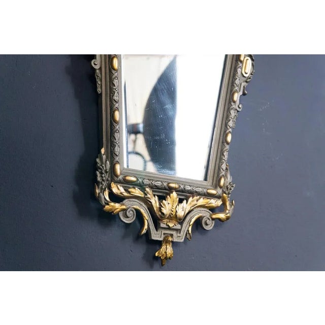 Vintage Decorative Glass Wall Mirror For Sale - Image 11 of 13