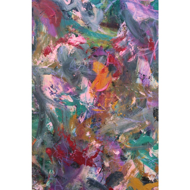 2020s Flirt Original Abstract Oil Painting by Lisa Finlayson For Sale - Image 5 of 9
