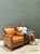 Chocolate Vintage Nailhead Trim Leather Armchairs - Pair For Sale - Image 8 of 12