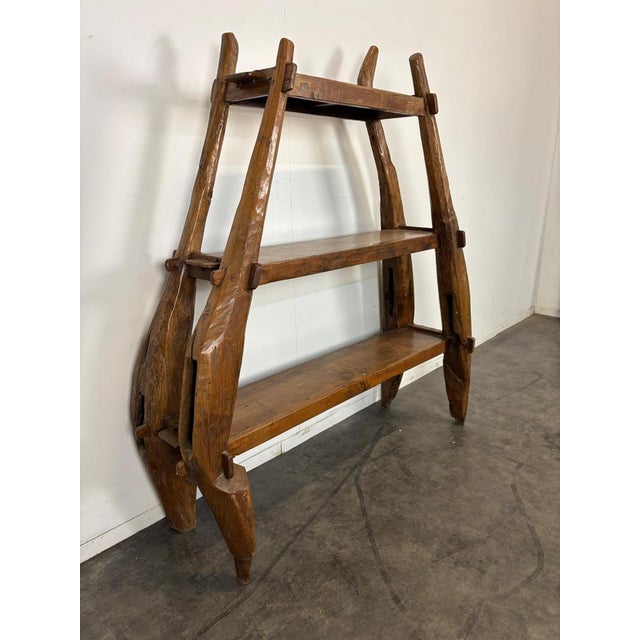 Brutalist Brutalist Folk Art Shelf For Sale - Image 3 of 7
