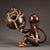 Gilt Bronze Monkey & Peach Incense Burner – Figural Censer, 2.4 LBS For Sale - Image 10 of 10