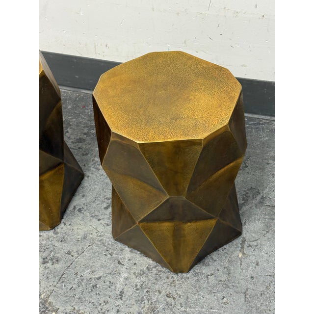 Abstract Moe's Home Quintus Accent Tables, Pair For Sale - Image 3 of 12