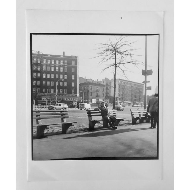 Fred McDarrah, Signed Silver Gelatin Photograph Washington Square Park Architecture Photo NYC, 1959 For Sale - Image 4 of 4