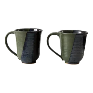 Vintage Studio Pottery Mugs Pair