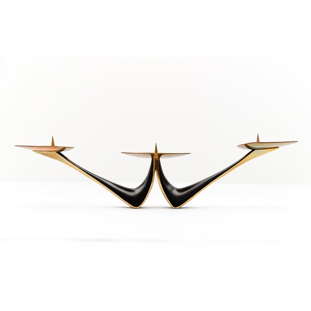Walter Bosse brass candle holder, 1960s Austria