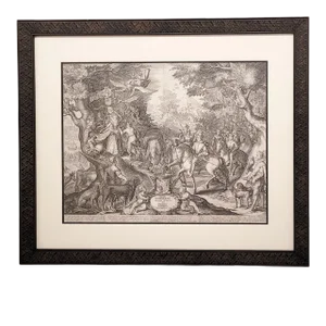 Original Engraving by Jan Saenredam, Allegory of the Triumph of the Netherlands Over Spain, Printed 1600