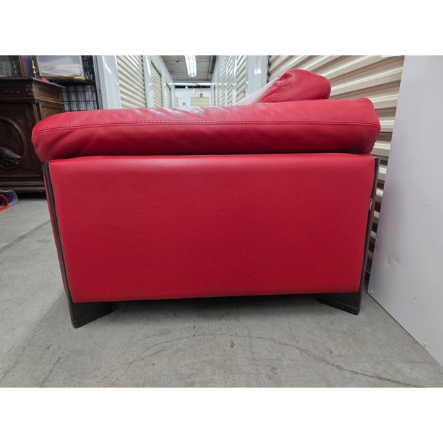 Postmodern Roche Bobois 2004 Leather Sofa For Sale - Image 3 of 6