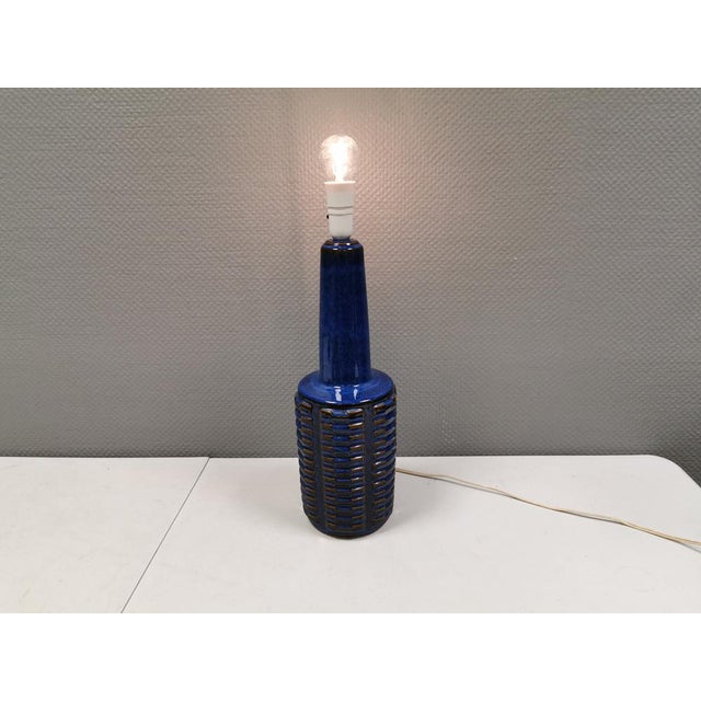 Large Ceramic Table Lamp by Einar Johansen for Søholm, Denmark, 1970s For Sale - Image 3 of 11