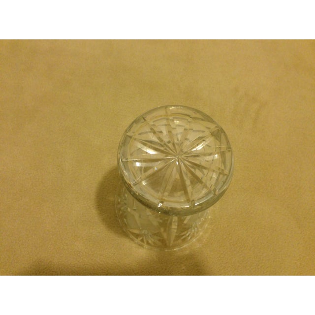Vintage ABP American Brilliant Glass Corset Vase For Sale - Image 4 of 11