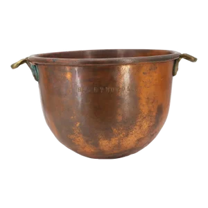 1920s French Art Deco Copper Cauldron From the Hotel Metropole Monte Carlo