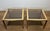 1970s Pair of large brass side tables with smoked glass For Sale - Image 6 of 12