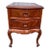 Vintage French Rococo Style Solid Teak 2 Drawer Nightstand. For Sale