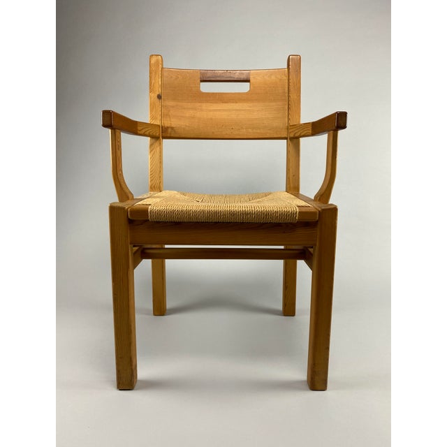 Mid-Century Pine and Papercord Armchair by Tage Poulsen, 1960 For Sale - Image 17 of 17