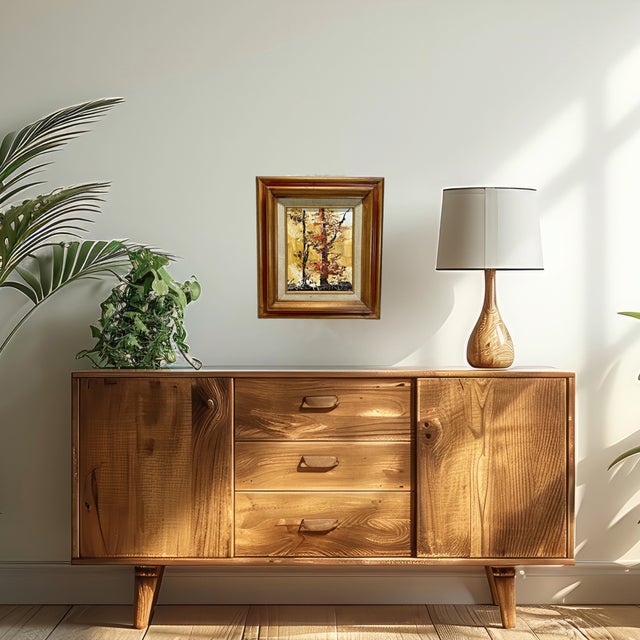 1970's Morris Katz Impressionist Oil Landscape Painting Autumn Trees For Sale In Cincinnati - Image 6 of 12