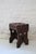 Brown Vintage Brutalist Wood and Leather Stools, 1950s, Set of 2 For Sale - Image 8 of 12