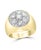 Yellow 1.75 Carat, 7 Diamonds Traditional Men's Ring 14 Karat Yellow Gold Ring Estate For Sale - Image 8 of 8
