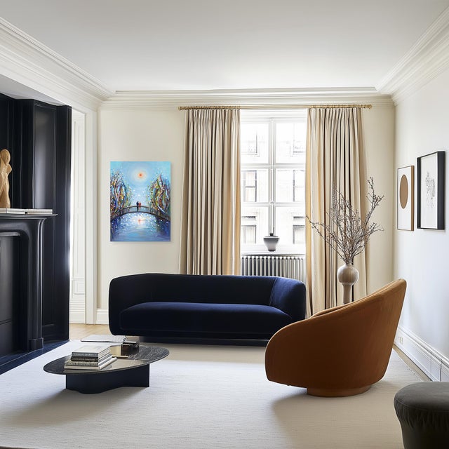 Hidden Hearts - Dreamy Color Drenched Textured Impasto Figurative Painting Original Artwork by Ekaterina Ermilkina For Sale - Image 9 of 9