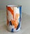 Contemporary Stories of Italy Murano Nougat Orange and Blue Glass Vase For Sale - Image 3 of 9