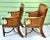 Vintage Bamboo & Rattan Arm Chairs – Pair of Wicker Dining or Accent Chairs With Upholstered Seats For Sale In Louisville - Image 6 of 12