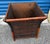 Oversized Vintage French Tortoise Rattan Planter Featuring a Curved, Flared Shape and Thick Bamboo Trim. For Sale - Image 9 of 11