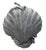 Vintage Cast Lead Shell Nymph Catch-All Sculpture & Basin For Sale In West Palm - Image 6 of 12