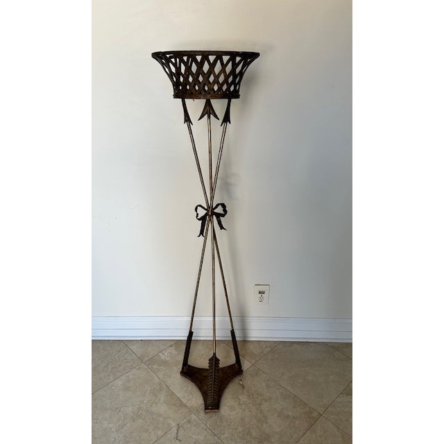 Brown Late 19th Century French Basket Jardinieres For Sale - Image 8 of 10