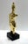Late 20th Century Polished Bronzed Figural Sculpture on Black Acrylic Base For Sale In Miami - Image 6 of 8