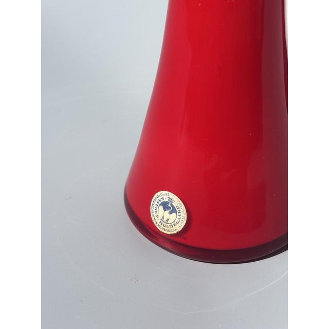 1960s Danish Blown Glass Soliflore Vase from Kastrup Holmegaard, 1960s For Sale - Image 5 of 9
