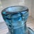 Vintage Sculptural Aqua Blue Glass Demijohn Bottle Large MCM Style Art Glass Vase For Sale - Image 9 of 16